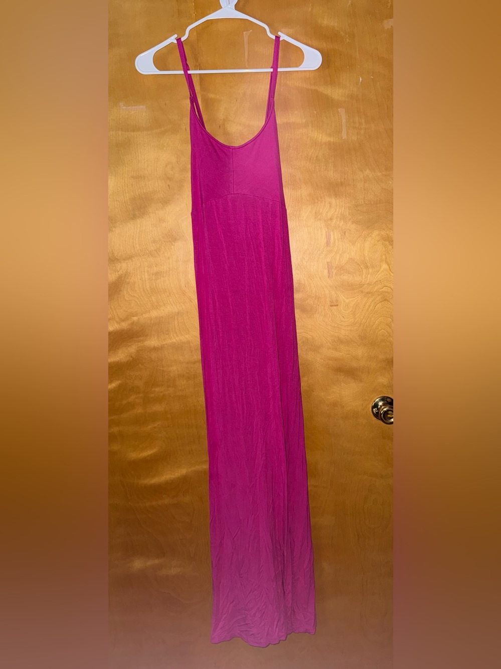 Old Navy Magenta Maxi Slip Dress